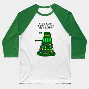 Holiday Dalek Baseball T-Shirt